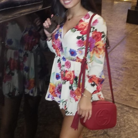 Tropical LongSleeve Romper - Picture 2 of 4